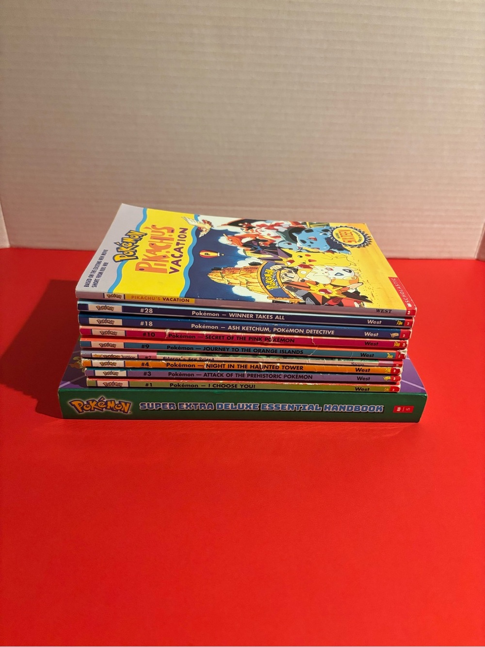 Lot of 10 Pokemon books.  Various titles
